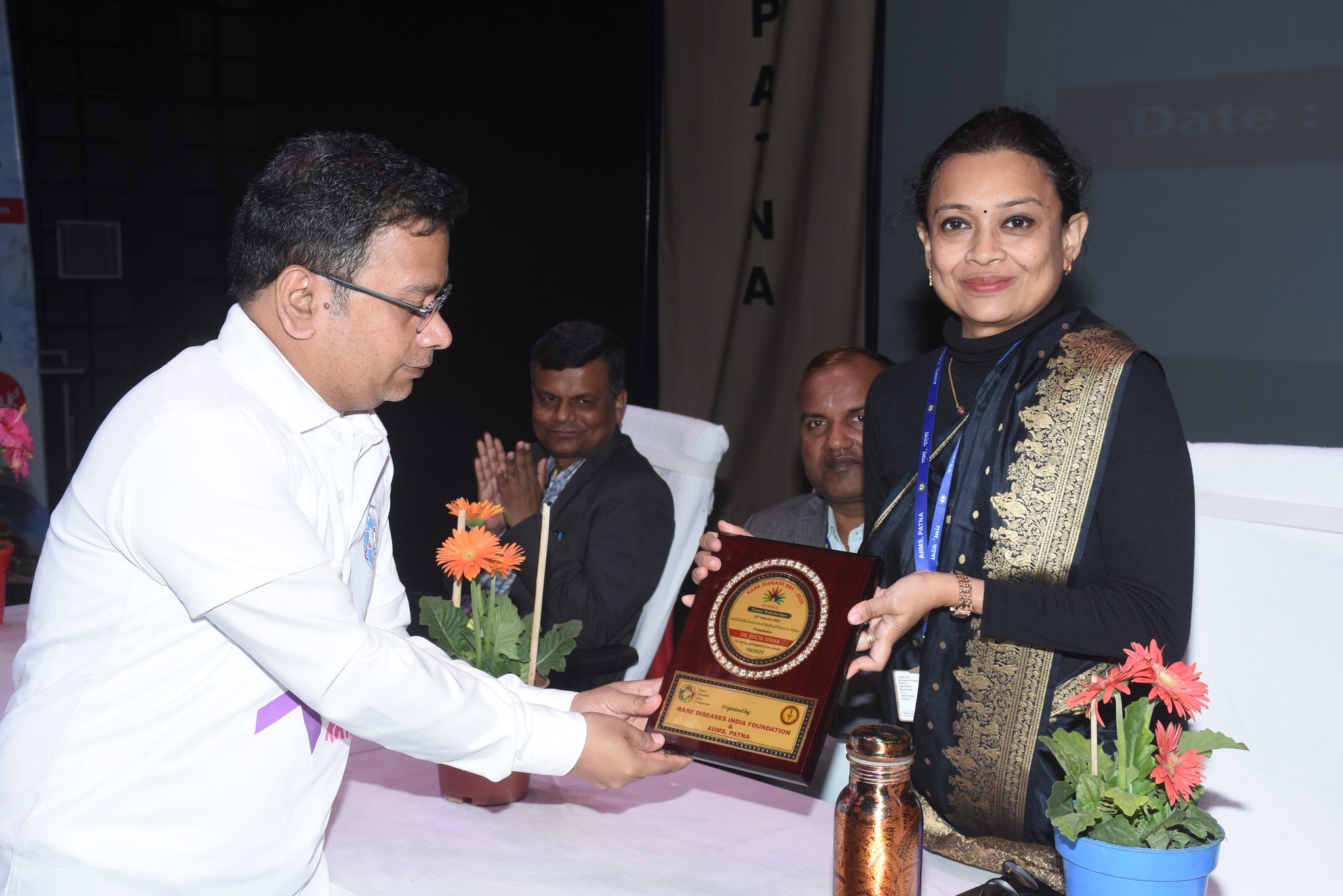 Participants holding awareness banners in Patna.
